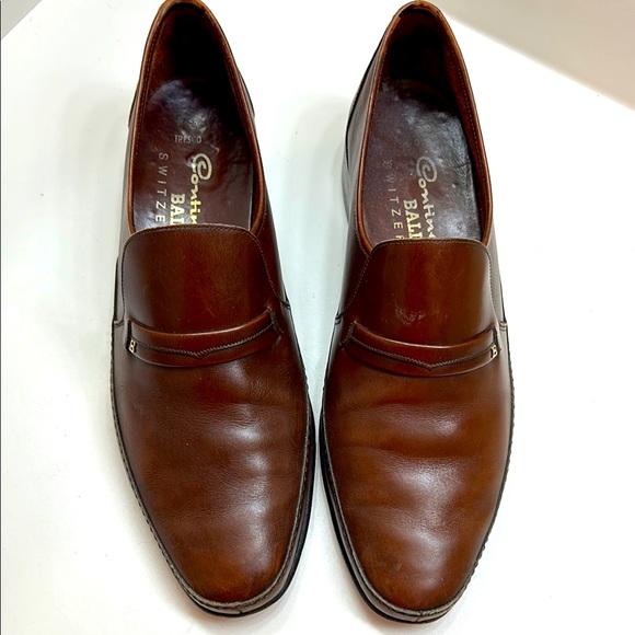 “Continentals” by Bally of Switzerland size 9 M medium brown slip-on loafers